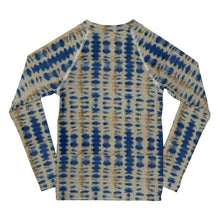 Load image into Gallery viewer, Brown Tie Dye Kids Rash Guard Shirt