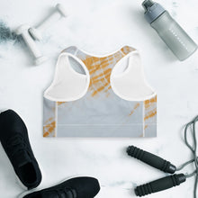 Load image into Gallery viewer, Orange Streak Sports Bra