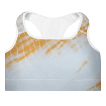 Load image into Gallery viewer, Orange Streak Sports Bra