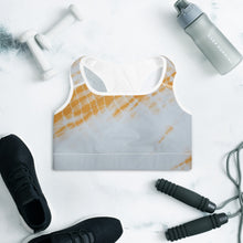 Load image into Gallery viewer, Orange Streak Sports Bra