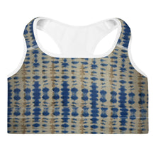 Load image into Gallery viewer, Brown Tie Dye Sports Bra