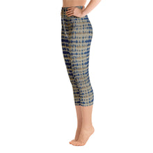 Load image into Gallery viewer, Brown Tie Dye Yoga Capri Leggings