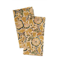 Load image into Gallery viewer, Kalamkari Meadow Block Print Cotton Napkins - Set of 2
