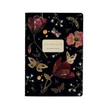 Load image into Gallery viewer, A5 Notebook - Butterflies and Night Flowers
