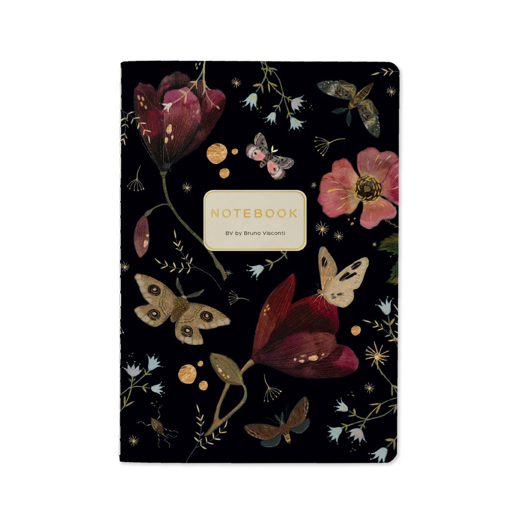 A5 Notebook - Butterflies and Night Flowers