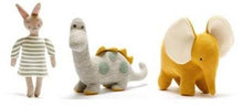 Load image into Gallery viewer, Large Organic Cotton Dinosaur Plush Toy, Diplodocus Grey
