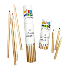 Load image into Gallery viewer, Colored Pencils - Tall &amp; Travel Size - 12 Colors
