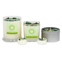 Load image into Gallery viewer, Heart Chakra Candle - Soy Candle - Herb &amp; Crystal Candles

