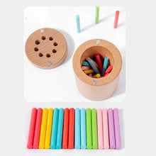 Load image into Gallery viewer, Wooden color sorting canister
