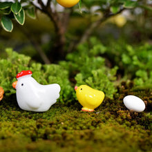 Load image into Gallery viewer, 12 Pcs Mix Chicken Chick Egg Nest Figurine Miniatures Home Decoration Kawaii Accessories Garden Decor for Home Easter Decoration
