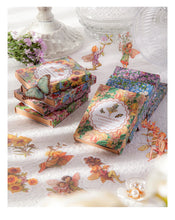 Load image into Gallery viewer, Yoofun 45pcs/box Fairy butterflies Waterproof PET Stickers Vintage Flower Elfin Decorative Label for Scrapbooking Journal DIY
