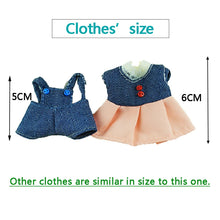 Load image into Gallery viewer, Easter Bunny Forest Animal Family Dolls Clothes Compatible 1:12 Dollhouse Accessories 10CM Clothes Pretend Play Toys Gifts Kids
