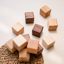 Load image into Gallery viewer, Nordic Wooden Cube Blocks - Montessori Stacking Toy
