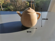 Load image into Gallery viewer, Kids Montessori Wood Toy Unpaint Sensory Teapot Pan Wooden Sauce Seasoning Bottle Early Learning
