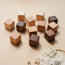 Load image into Gallery viewer, Nordic Wooden Cube Blocks - Montessori Stacking Toy
