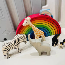 Load image into Gallery viewer, Baby Wooden Toys Handcarft Forest Animals Toys For Kids Nordc Handmade Montessori Educational Toy Figure Cognitions For Children
