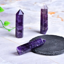 Load image into Gallery viewer, Amethyst Point, Natural, Six-Sided Tower, 50–80mm
