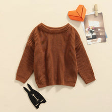 Load image into Gallery viewer, Little Ones Cotton Knit Pullover Sweater
