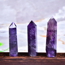 Load image into Gallery viewer, Amethyst Point, Natural, Six-Sided Tower, 50–80mm
