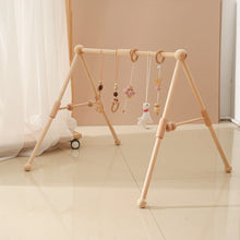 Load image into Gallery viewer, Baby Wooden Play Gym - Sensory Toy &amp; Nursery Decor
