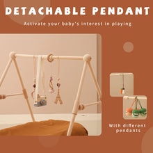 Load image into Gallery viewer, Baby Wooden Play Gym - Sensory Toy &amp; Nursery Decor
