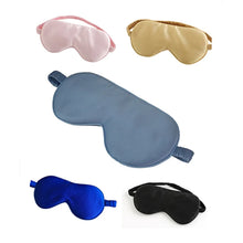 Load image into Gallery viewer, 100% Pure Silk Sleep Eye Mask Both Sides Fashion Silk Eye Cover Shade Soft Blindfold Travel Relax Aid Multicolor
