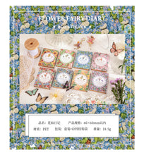 Load image into Gallery viewer, Yoofun 45pcs/box Fairy butterflies Waterproof PET Stickers Vintage Flower Elfin Decorative Label for Scrapbooking Journal DIY
