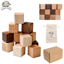 Load image into Gallery viewer, Nordic Wooden Cube Blocks - Montessori Stacking Toy
