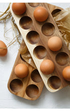 Load image into Gallery viewer, Japanese Wooden Double-Row Egg Storage Box
