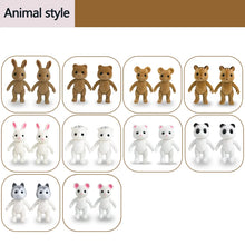 Load image into Gallery viewer, Easter Bunny Forest Animal Family Dolls Clothes Compatible 1:12 Dollhouse Accessories 10CM Clothes Pretend Play Toys Gifts Kids
