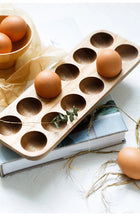 Load image into Gallery viewer, Japanese Wooden Double-Row Egg Storage Box
