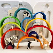 Load image into Gallery viewer, Baby Wooden Toys Handcarft Forest Animals Toys For Kids Nordc Handmade Montessori Educational Toy Figure Cognitions For Children
