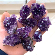 Load image into Gallery viewer, Amethyst Cluster, Small Natural Raw Crystal, 10–60g
