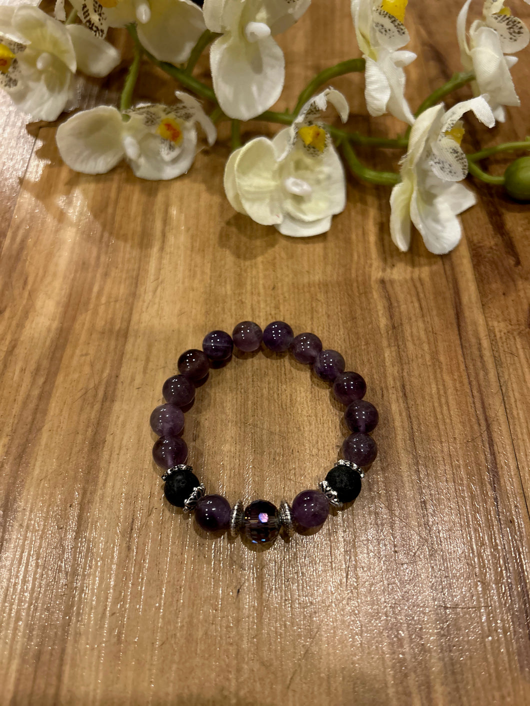 Kids Amethyst Aromatherapy Natural Gemstone Bracelet