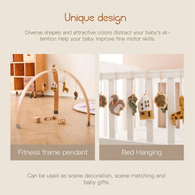 Load image into Gallery viewer, Wooden Baby Rattle Teether &amp; Sensory Toys Set
