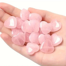 Load image into Gallery viewer, Rose Quartz Heart Stones, Natural, 20mm, Set of 10, 20 or 30

