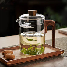 Load image into Gallery viewer, Borosilicate Glass Teapot with Crescent Filter, 800ml
