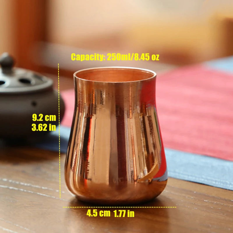 Handcrafted Pure Copper Mug - 350ml Vintage Moscow Cup