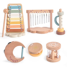 Load image into Gallery viewer, 7pc Wooden Music Instruments Set
