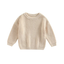 Load image into Gallery viewer, Little Ones Cotton Knit Pullover Sweater
