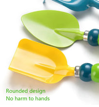 Load image into Gallery viewer, Colorful Garden Tools Toys for children Outdoor Gardening Trowel Shovel Rake Yard Watering Pot Digging Beach Safe Toys Kids Gift
