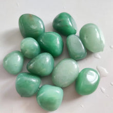 Load image into Gallery viewer, Green Aventurine Tumbled Stones, Natural, 100g Bag, 2–4cm
