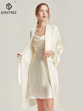 Load image into Gallery viewer, Birdtree 100%Real Silk Sleeping Robe Sling Dress Sexy Elegant Women Fashion Night-robe Sets Swinging Collar Sleepwear S3D943QM
