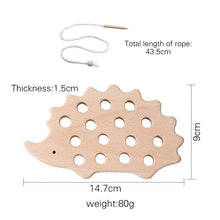 Load image into Gallery viewer, Hedgehog lacing board
