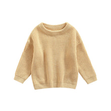 Load image into Gallery viewer, Little Ones Cotton Knit Pullover Sweater
