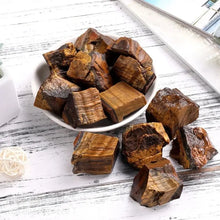 Load image into Gallery viewer, Tiger's Eye Raw Stone, Natural Rough Chunks
