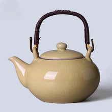 Load image into Gallery viewer, Large Ceramic Teapot with Top Handle and Infuser
