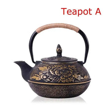 Load image into Gallery viewer, Cast Iron Tetsubin Teapot, 900ml, with Infuser
