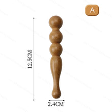 Load image into Gallery viewer, Natural Wooden Acupoint Stick Dial Stick Meridian Pen Massage Stick Body Meridian Stress Relief Foot Sole Acupoint Massage Tools
