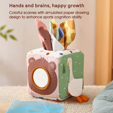 Load image into Gallery viewer, Montessori Toys Magic Cotton Animal Tissue Box Kids Finger Exercise Cloth Busy Box Toys Baby Educational Activity Sensory Game
